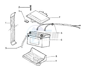 Runner 180 FXR 2t drawing Battery