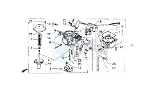 Hexagon 250 GT drawing Carburettor