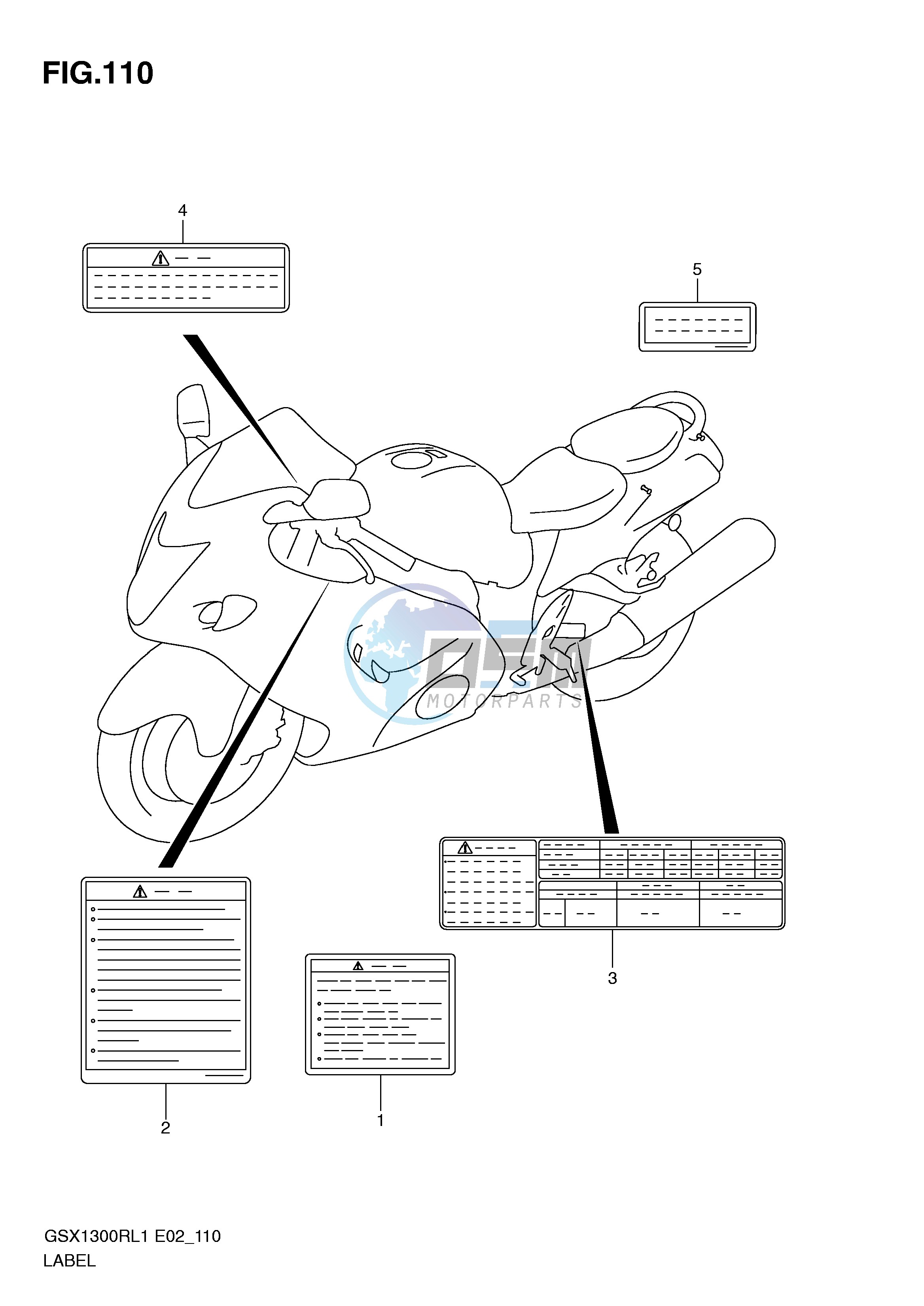 LABEL (GSX1300RL1 E51)