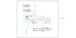 SH300AR9 UK - (E / ABS MKH SPC) drawing HEATED GRIPS