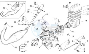 RS 125 (eng. 123cc) drawing Engine