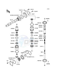 W800 EJ800ACFA GB XX (EU ME A(FRICA) drawing Camshaft(s)/Bevel Gear