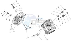 1200 Sport 8V drawing Cylinder head - valves