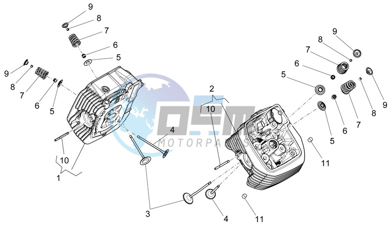 Cylinder head - valves