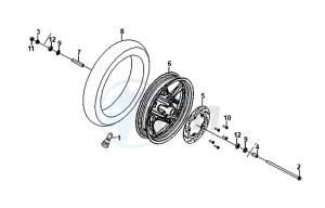 WOLF SB125Ni (PU12EA-EU) (L8-M0) drawing FRONT REMSCHIJF / FRONT WHEEL