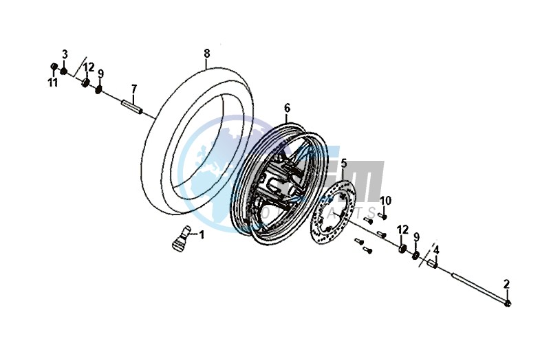 FRONT REMSCHIJF / FRONT WHEEL