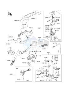 KVF 750 F [BRUTE FORCE 750 4X4I] (F8F) F8F drawing HANDLEBAR