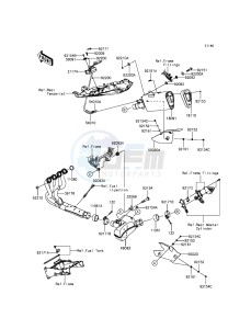 NINJA_ZX-6R_ABS ZX636FDF FR GB XX (EU ME A(FRICA) drawing Muffler(s)