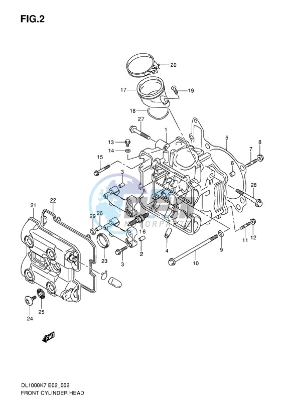 FRONT CYLINDER HEAD