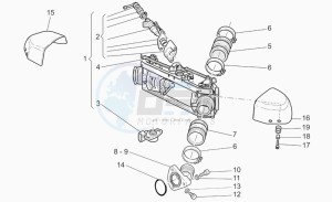 California 1100 Vintage Classic-Touring drawing Throttle body