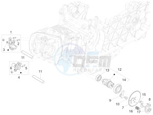 SPRINT 150 4T 3V IGET ABS E4 (NAFTA) drawing Rocking levers support unit