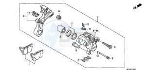 CBR600RR9 U / MME SPC 2U drawing REAR BRAKE CALIPER (CBR600RR)