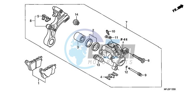 REAR BRAKE CALIPER (CBR600RR)