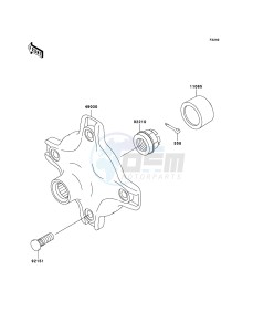 KVF360 KVF360B8F EU drawing Rear Hub