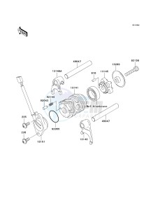 KLX 110 A (KLX110 MONSTER ENERGY) (A6F-A9FA) A9FA drawing GEAR CHANGE DRUM_SHIFT FORK-- S- -