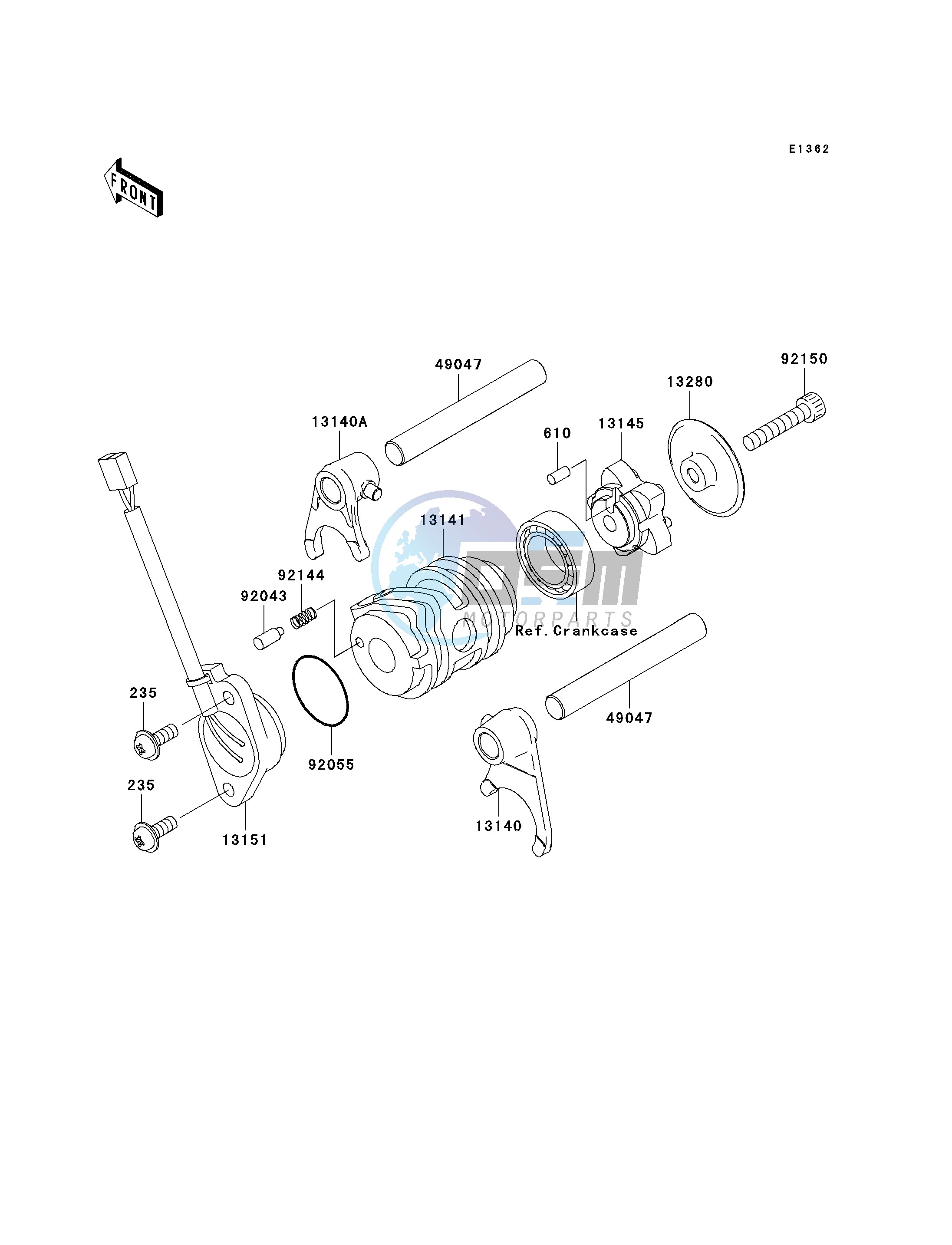 GEAR CHANGE DRUM_SHIFT FORK-- S- -