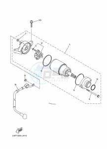 XT1200Z XT1200Z SUPER TENERE ABS (BP87) drawing STARTING MOTOR