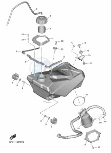 YZ450F (B2WD) drawing FUEL TANK