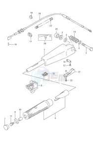 DF 9.9 drawing Tiller Handle