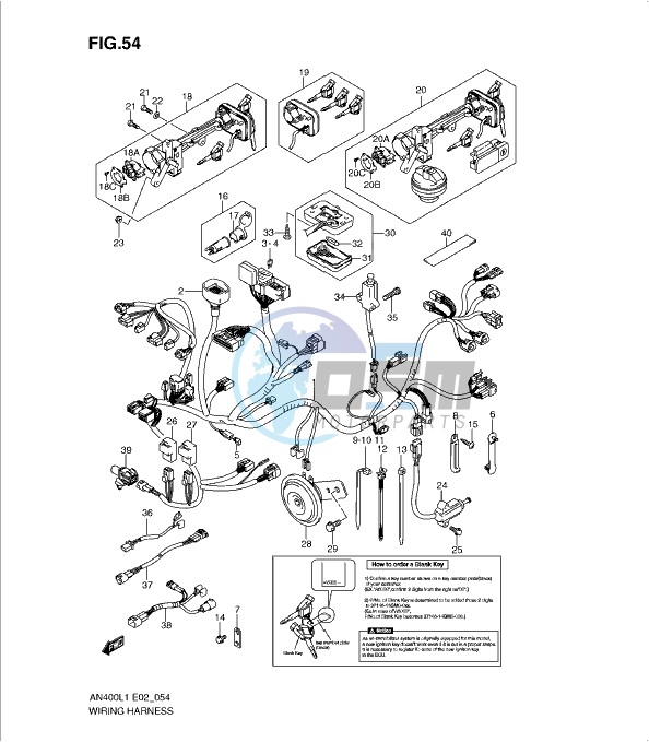 WIRING HARNESS (IMOBI) (AN400L1 E2)