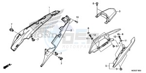 NC700SAC drawing SEAT COWL