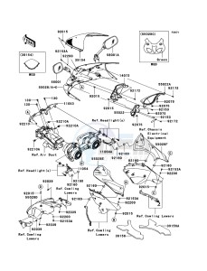 NINJA_ZX-6R ZX600P7F FR GB XX (EU ME A(FRICA) drawing Cowling