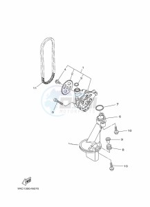 XSR900 MTM850 (BAE8) drawing OIL PUMP