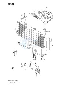 GSX1400 (E2) drawing OIL COOLER