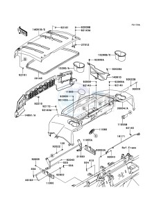 MULE 4010 TRANS 4x4 DIESEL KAF950GCF EU drawing Fenders