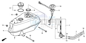 SGX50S drawing FUEL TANK