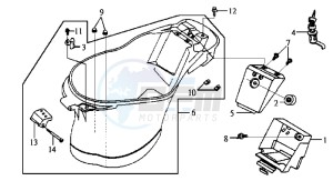 JET EURO 50 drawing HELMET BOX