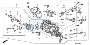 NSA700A9 KO / MME drawing THROTTLE BODY