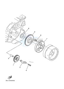 YBR125E YBR125 (BN9F) drawing STARTER CLUTCH