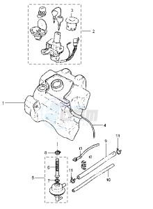 YQ AEROX 50 drawing FUEL TANK