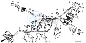 VTR2509 Europe Direct - (ED / LL) drawing WIRE HARNESS/IGNITION COIL