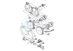 XT Z TENERE 660 drawing HEADLIGHT EUROPE