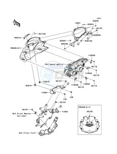 Z750_ABS ZR750M9F GB XX (EU ME A(FRICA) drawing Cowling