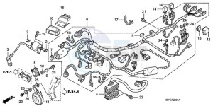 CBR125RW9 France - (F / CMF) drawing WIRE HARNESS (CBR125RW7/RW9/RWA)