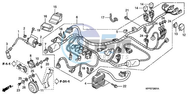 WIRE HARNESS (CBR125RW7/RW9/RWA)