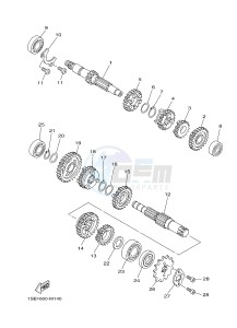 YBR125E (4P2T) drawing TRANSMISSION