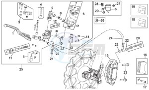 RXV-SXV 450-550 Enduro-Supermotard drawing Front brake system II