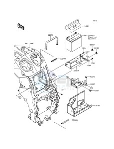 ZZR1400 ABS ZX1400FFF FR GB XX (EU ME A(FRICA) drawing Battery Case