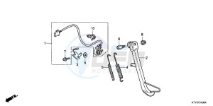 CBR125RSC drawing STAND