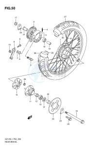 GZ125 (P02) drawing REAR WHEEL