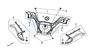 MAXSYM 600 I ABS EXECUTIVE (LX60A3-EU) (E4) (L7-M0) drawing COWLING HANDLEBAR