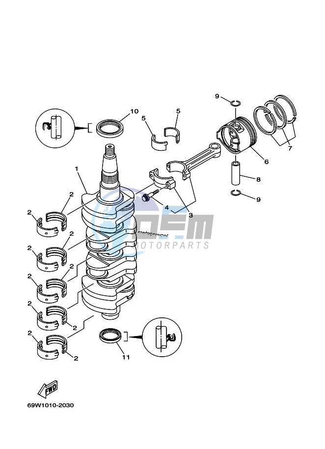 CRANKSHAFT--PISTON