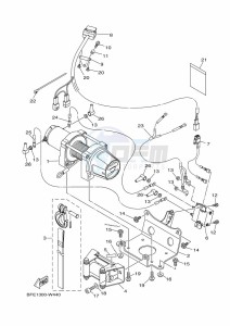 YFM700FWAD GRIZZLY 700 EPS (BLTL) drawing WINCH