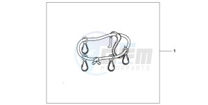 ST1300 drawing PANNIER INNER BAND SET