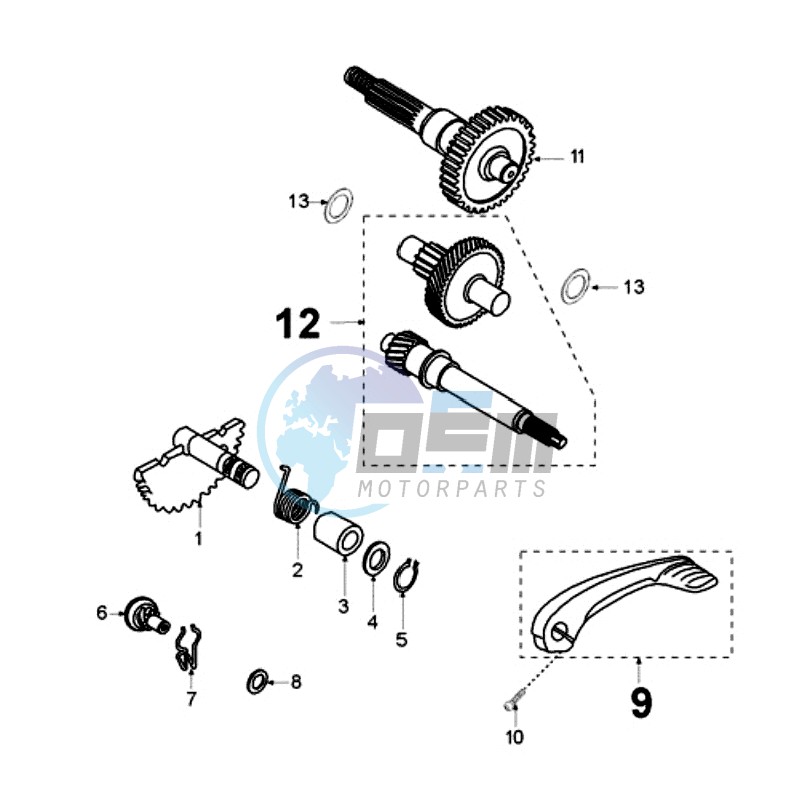 DRIVE SHAFTS / KICKSTARTER