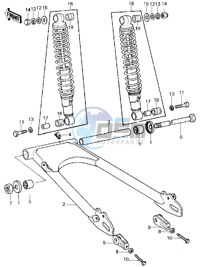 SWING ARM_SHOCK ABSORBERS -- 80 D1- -